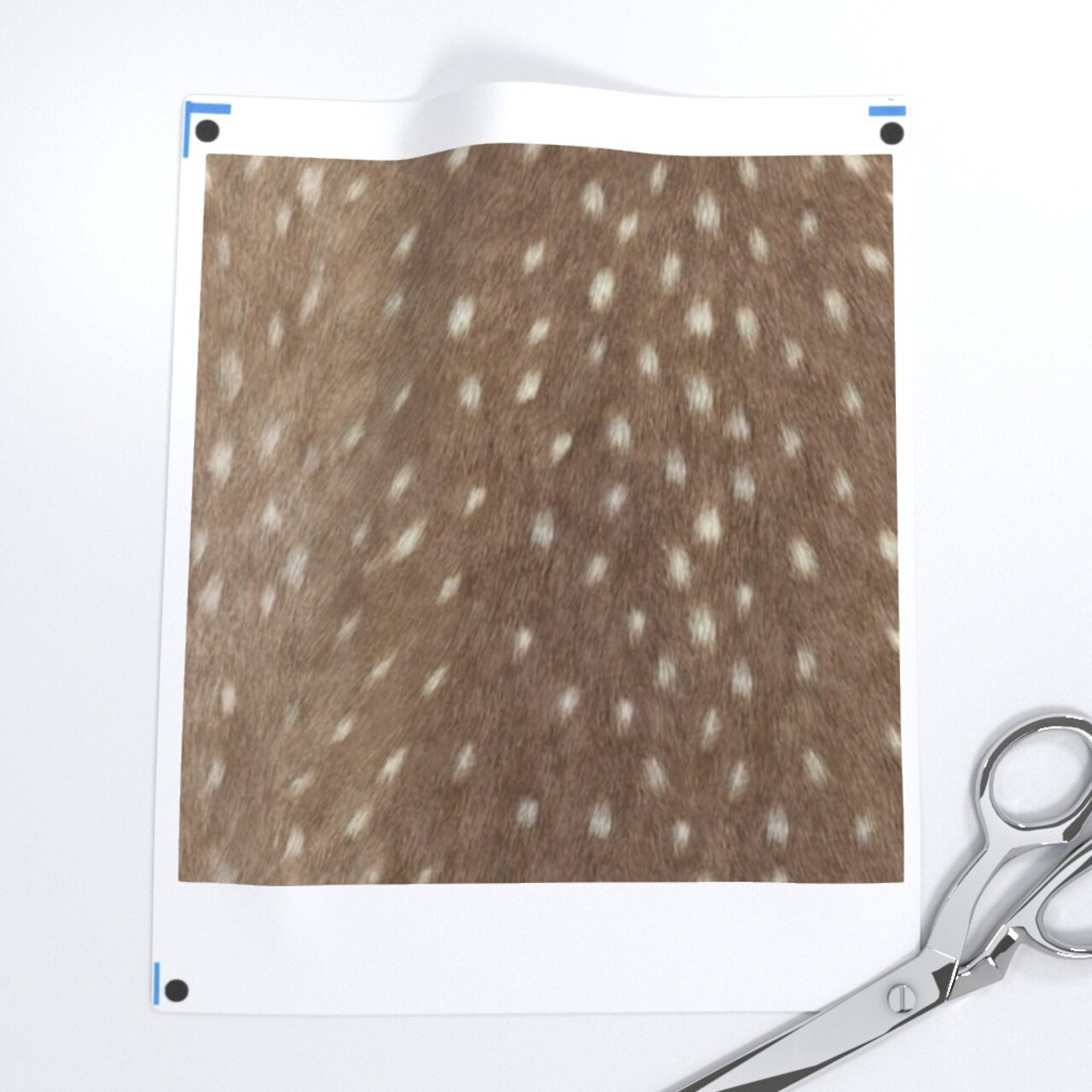 Deer Spots Fawn Animal Print Woodland Earth Tone Faux Hide Custom Printed Fabric by Spoonflower Various Fabrics by the Yard or Fat Quarter